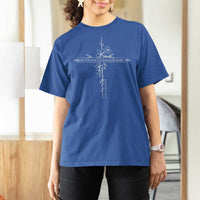 Motherhood Is Kingdom Work T Shirt For Women Floral Cross Christian Mama Mothers Day