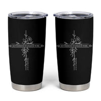 Motherhood Is Kingdom Work Tumbler Cup Floral Cross Christian Mama Mothers Day