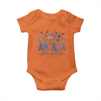 Floral 250th Anniversary Baby Onesie Wildflower Independence Day 250 Years Birthday 1776 2026