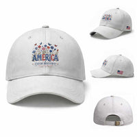 Floral 250th Anniversary Baseball Cap Wildflower Independence Day 250 Years Birthday 1776 2026