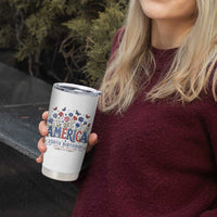 Floral 250th Anniversary Tumbler Cup Wildflower Independence Day 250 Years Birthday 1776 2026