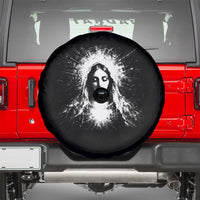 Catholic Virgin Mary Spare Tire Cover Vintage Marian Face Christian Our Lady