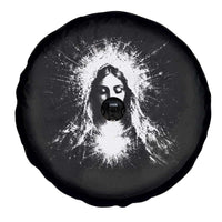 Catholic Virgin Mary Spare Tire Cover Vintage Marian Face Christian Our Lady