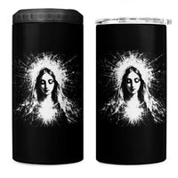 Catholic Virgin Mary 4 in 1 Can Cooler Tumbler Vintage Marian Face Christian Our Lady
