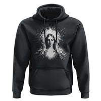 Catholic Virgin Mary Hoodie Vintage Marian Face Christian Our Lady