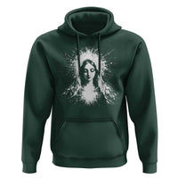 Catholic Virgin Mary Hoodie Vintage Marian Face Christian Our Lady