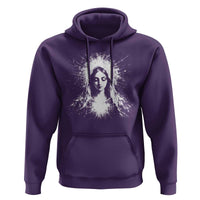 Catholic Virgin Mary Hoodie Vintage Marian Face Christian Our Lady