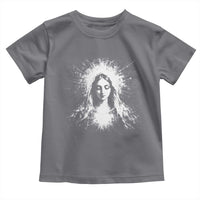Catholic Virgin Mary Toddler T Shirt Vintage Marian Face Christian Our Lady