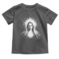 Catholic Virgin Mary Toddler T Shirt Vintage Marian Face Christian Our Lady