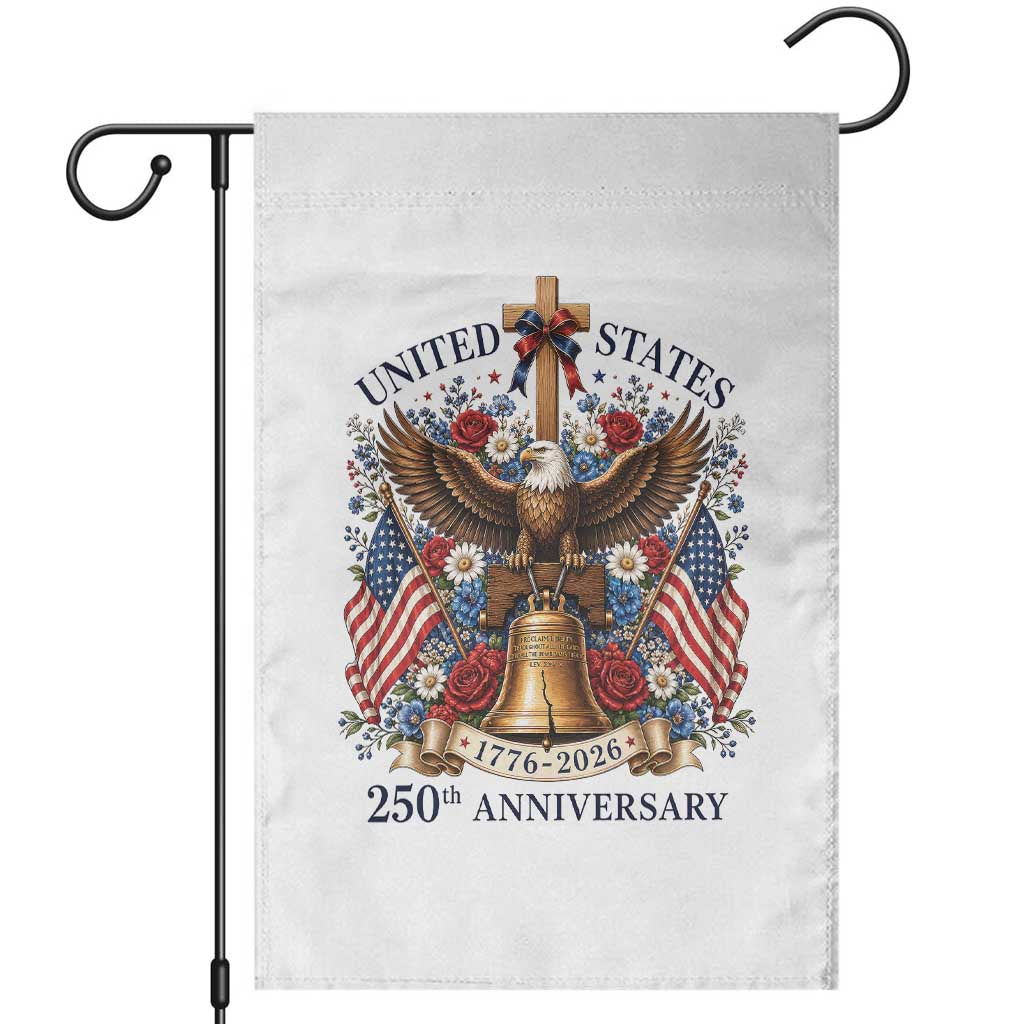 250 Anniversary USA Patriotic Eagle Garden Flag Flower 250th Birthday 4th Of July 2026