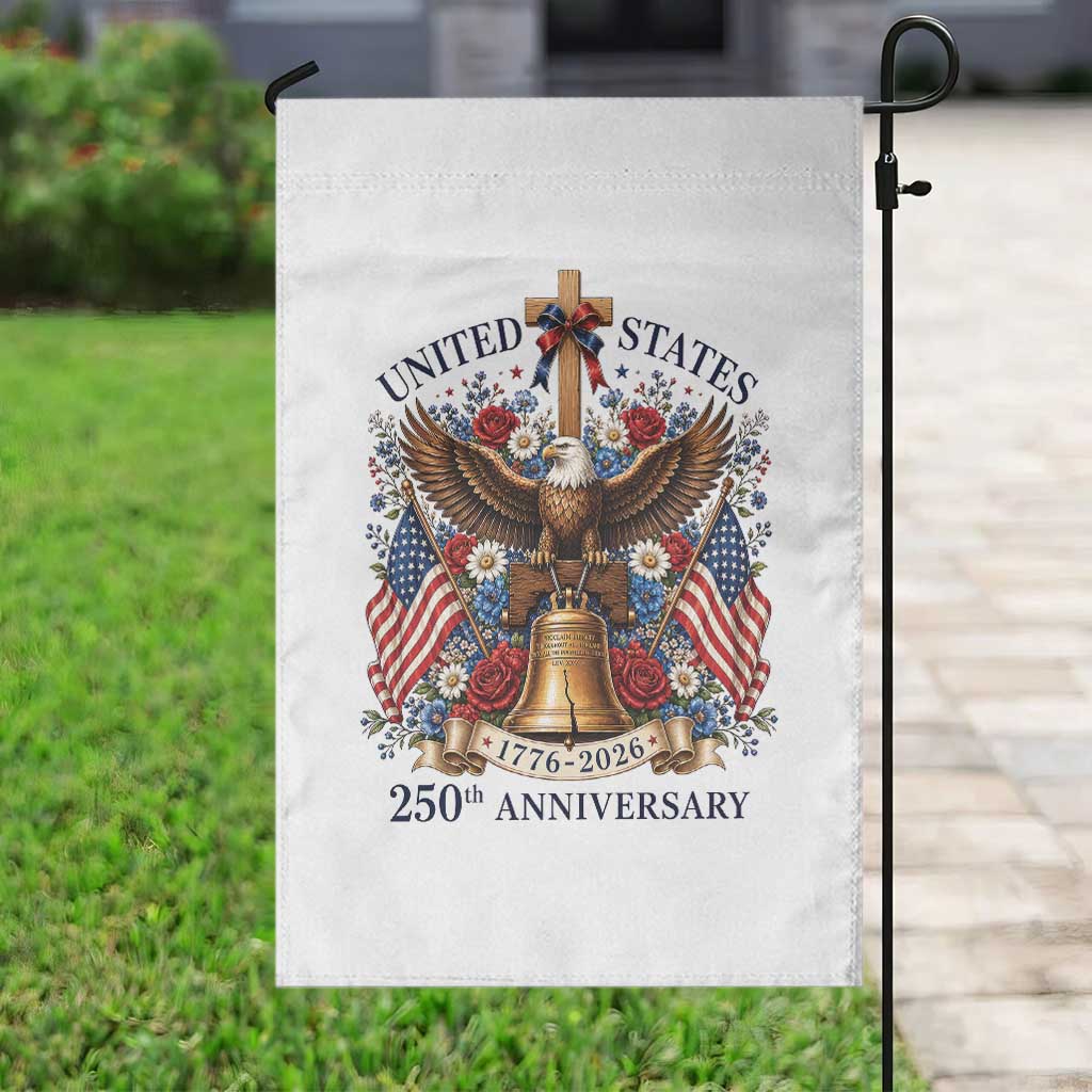 250 Anniversary USA Patriotic Eagle Garden Flag Flower 250th Birthday 4th Of July 2026