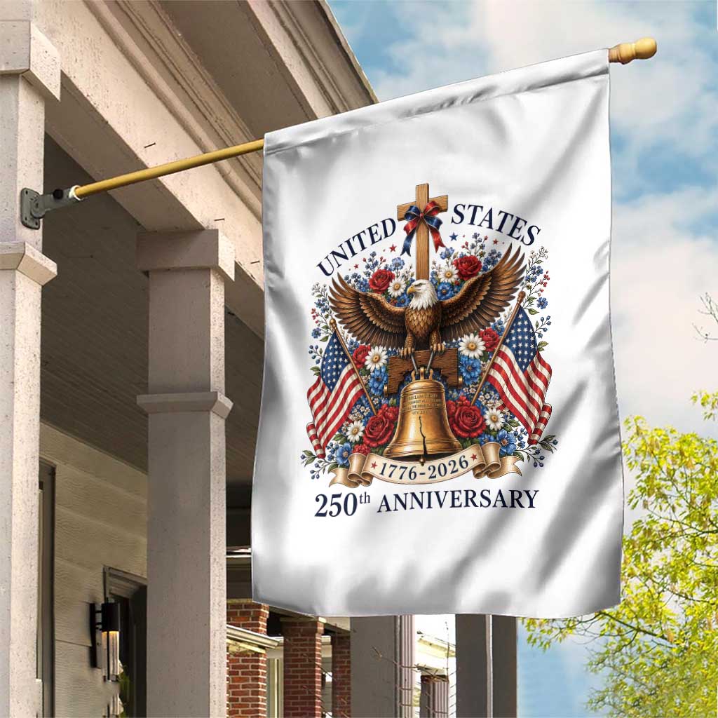 250 Anniversary USA Patriotic Eagle Garden Flag Flower 250th Birthday 4th Of July 2026