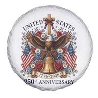 250 Anniversary USA Patriotic Eagle Spare Tire Cover Flower 250th Birthday 4th Of July 2026