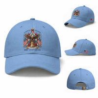 250 Anniversary USA Patriotic Eagle Baseball Cap Flower 250th Birthday 4th Of July 2026