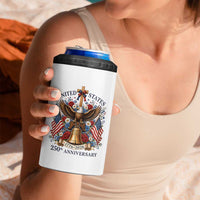 250 Anniversary USA Patriotic Eagle 4 in 1 Can Cooler Tumbler Flower 250th Birthday 4th Of July 2026
