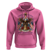 250 Anniversary USA Patriotic Eagle Hoodie Flower 250th Birthday 4th Of July 2026