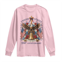 250 Anniversary USA Patriotic Eagle Long Sleeve Shirt Flower 250th Birthday 4th Of July 2026