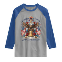 250 Anniversary USA Patriotic Eagle Raglan Shirt Flower 250th Birthday 4th Of July 2026