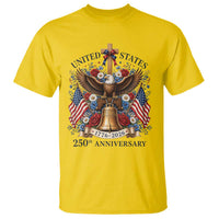 250 Anniversary USA Patriotic Eagle T Shirt Flower 250th Birthday 4th Of July 2026
