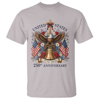 250 Anniversary USA Patriotic Eagle T Shirt Flower 250th Birthday 4th Of July 2026
