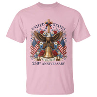 250 Anniversary USA Patriotic Eagle T Shirt Flower 250th Birthday 4th Of July 2026