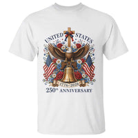 250 Anniversary USA Patriotic Eagle T Shirt Flower 250th Birthday 4th Of July 2026