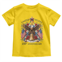 250 Anniversary USA Patriotic Eagle Toddler T Shirt Flower 250th Birthday 4th Of July 2026