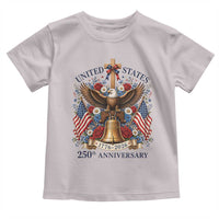 250 Anniversary USA Patriotic Eagle Toddler T Shirt Flower 250th Birthday 4th Of July 2026