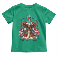 250 Anniversary USA Patriotic Eagle Toddler T Shirt Flower 250th Birthday 4th Of July 2026