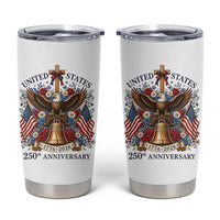 250 Anniversary USA Patriotic Eagle Tumbler Cup Flower 250th Birthday 4th Of July 2026