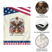 250 Anniversary USA Eagle Patriotic Garden Flag Flower 250th Birthday 4th Of July 2026