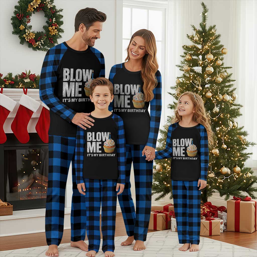 Blow Me Its My Birthday Plaid Pajama Set Funny Adult Humor Dirty Jokes Bday Gag Gifts