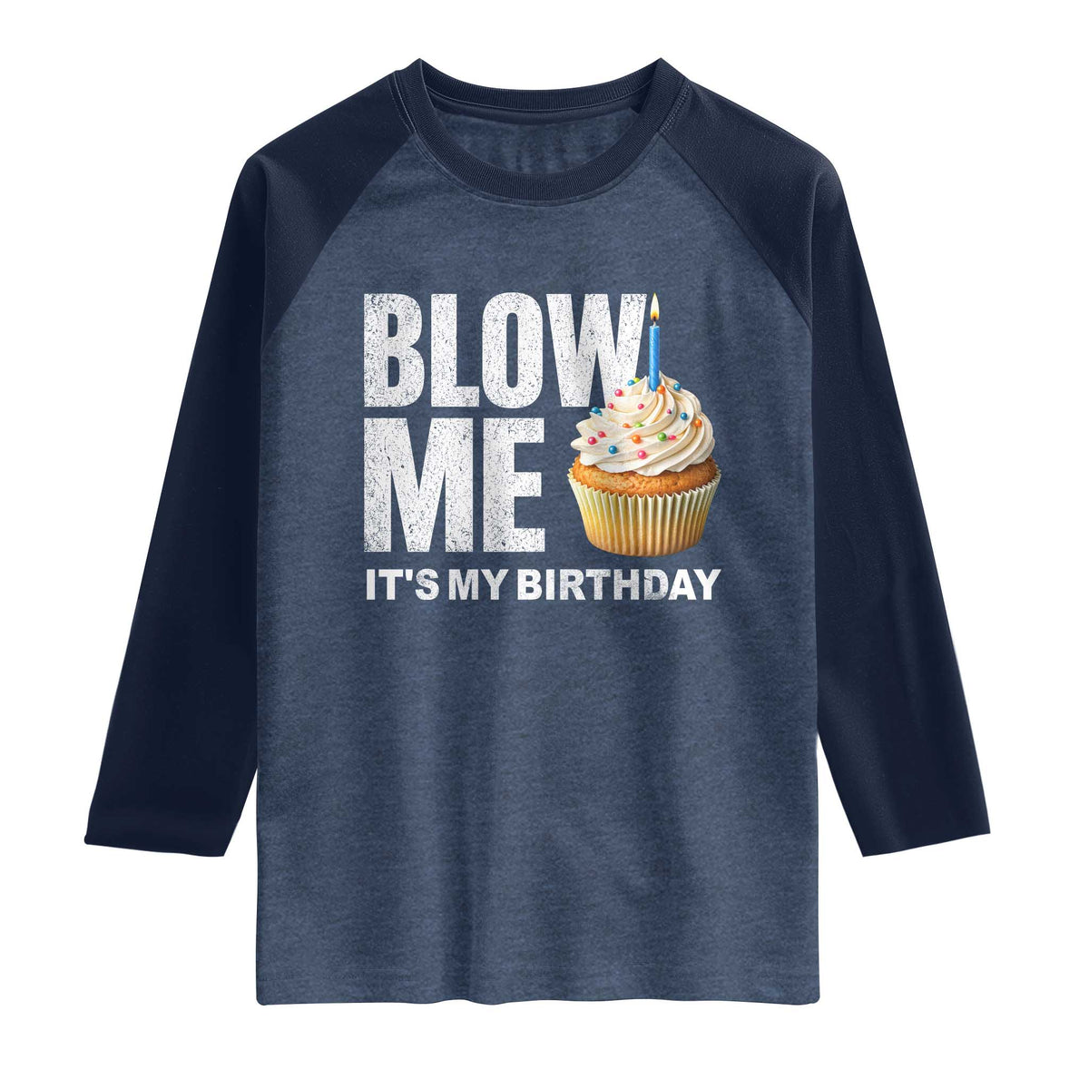 Blow Me Its My Birthday Raglan Shirt Funny Adult Humor Dirty Jokes Bday Gag Gifts