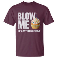 Blow Me Its My Birthday T Shirt Funny Adult Humor Dirty Jokes Bday Gag Gifts