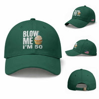 Funny 50th Birthday Baseball Cap Blow Me Im 50 Year Old Bday Gag Gift Saying