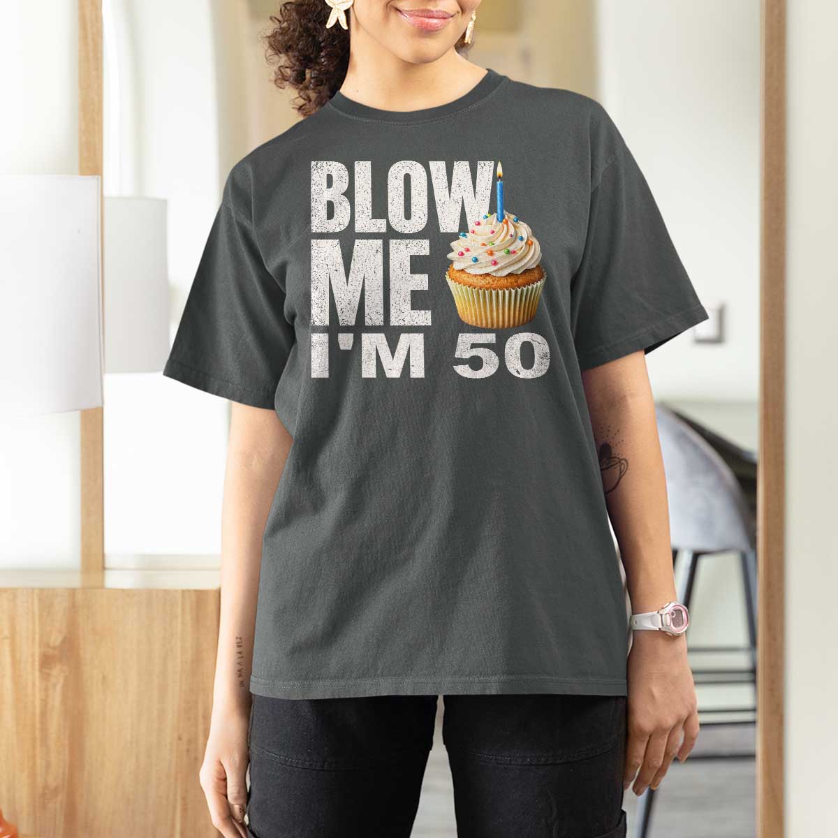 Funny 50th Birthday T Shirt For Women Blow Me Im 50 Year Old Bday Gag Gift Saying