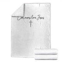 Cool Moms Love Jesus Throw Blanket Christian Mom Floral Mama Mothers Day