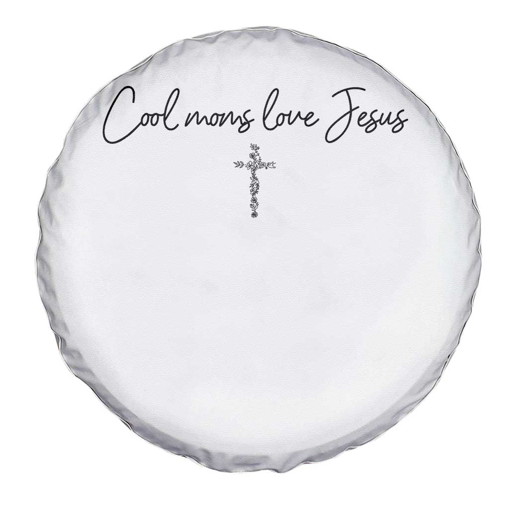 Cool Moms Love Jesus Spare Tire Cover Christian Mom Floral Mama Mothers Day