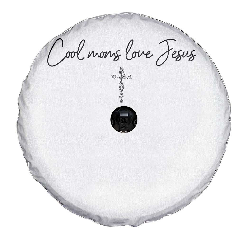 Cool Moms Love Jesus Spare Tire Cover Christian Mom Floral Mama Mothers Day