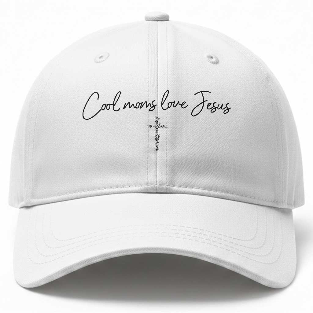 Cool Moms Love Jesus Baseball Cap Christian Mom Floral Mama Mothers Day