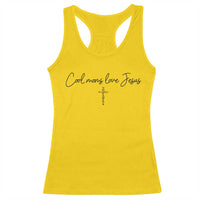 Cool Moms Love Jesus Racerback Tank Top Christian Mom Floral Mama Mothers Day