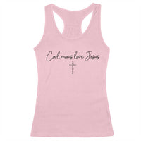 Cool Moms Love Jesus Racerback Tank Top Christian Mom Floral Mama Mothers Day