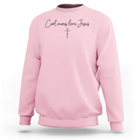 Cool Moms Love Jesus Sweatshirt Christian Mom Floral Mama Mothers Day