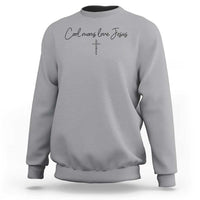 Cool Moms Love Jesus Sweatshirt Christian Mom Floral Mama Mothers Day