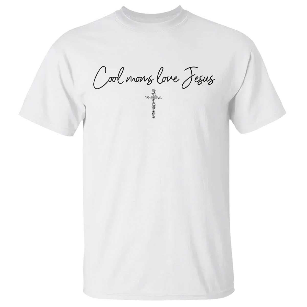 Cool Moms Love Jesus T Shirt Christian Mom Floral Mama Mothers Day
