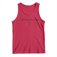 Cool Moms Love Jesus Tank Top Christian Mom Floral Mama Mothers Day