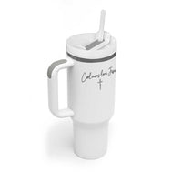Cool Moms Love Jesus Tumbler With Handle Christian Mom Floral Mama Mothers Day