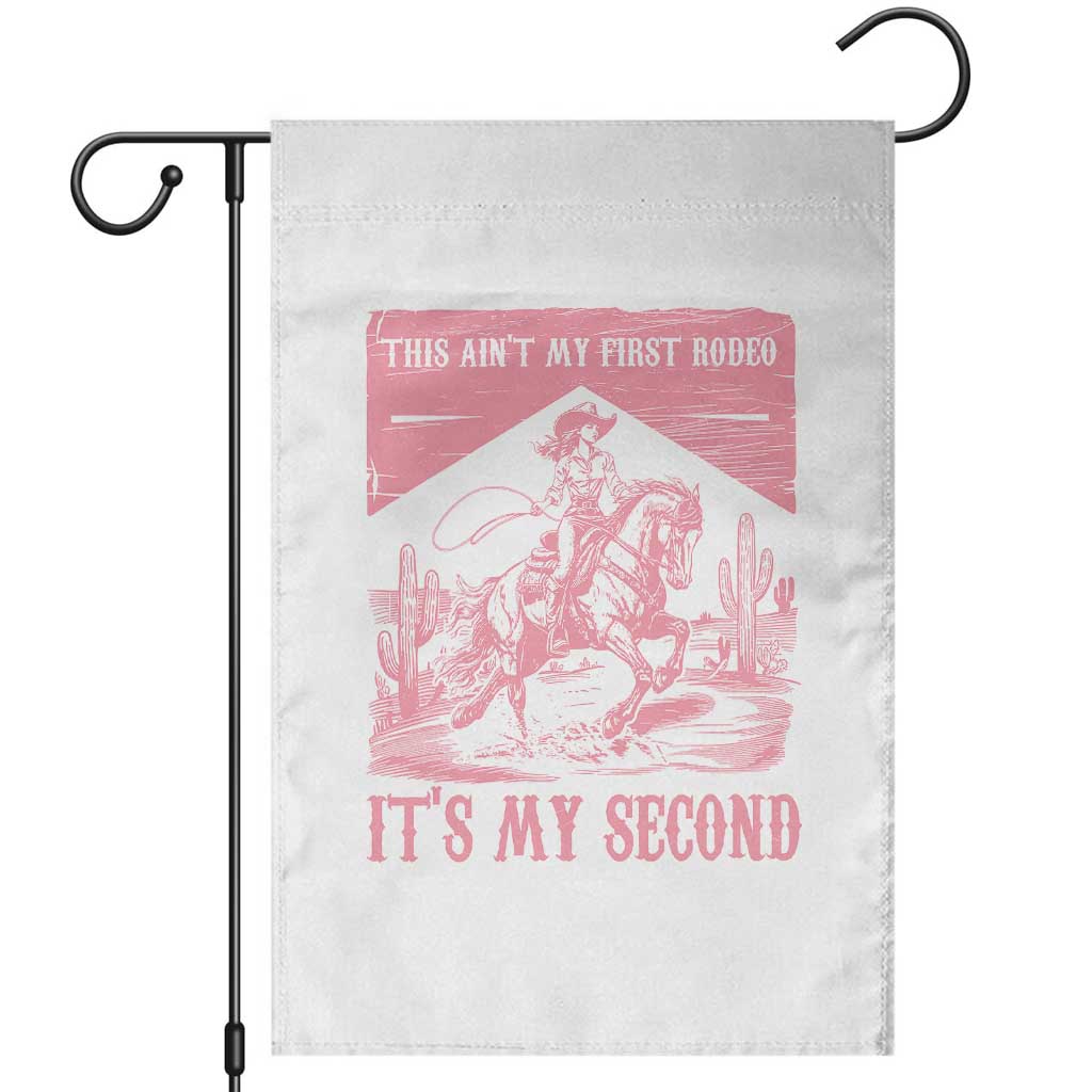 Toddler Baby Girl 2nd Birthday Garden Flag This Aint My First Rodeo Its My Second - Wonder Print Shop