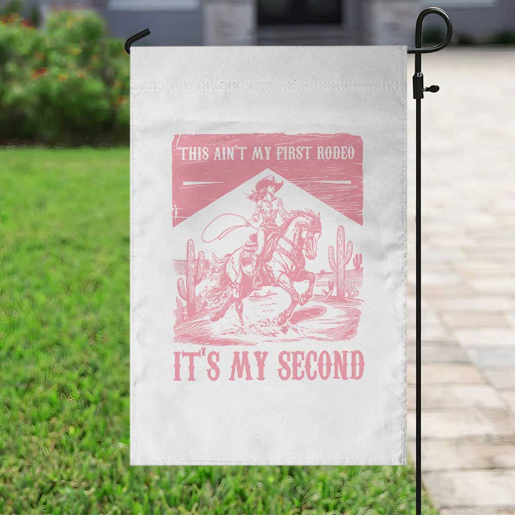 Toddler Baby Girl 2nd Birthday Garden Flag This Aint My First Rodeo Its My Second - Wonder Print Shop