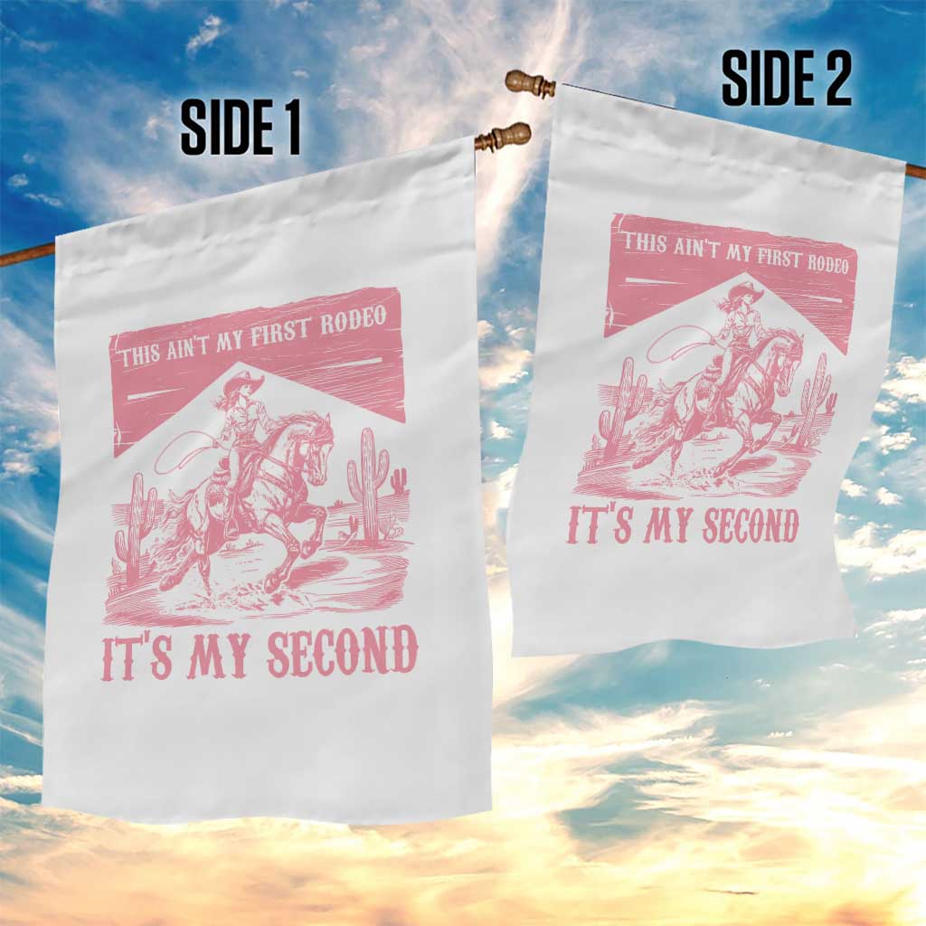 Toddler Baby Girl 2nd Birthday Garden Flag This Aint My First Rodeo Its My Second - Wonder Print Shop